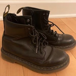 Dr. Martens Black Kids Boots